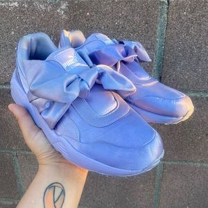 Puma X Rihanna Lavender Bow Sneakers